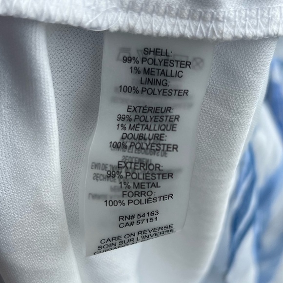 🆕 Tommy Hilfiger Blue Floral Asymmetrical Ruffle Midi Dress – Size 12 - Picture 14 of 15